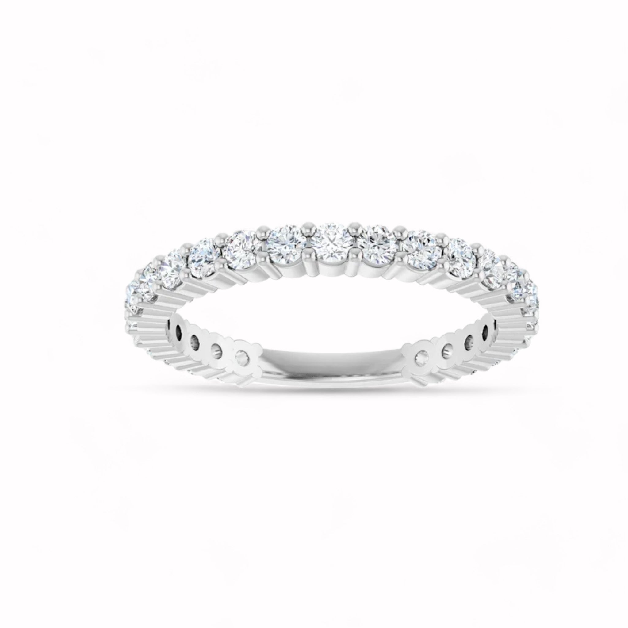 Black Diamond - Women’s Ring - APHRODITE - 14K White Gold - 7/8 CTW Diamond Anniversary Band - Lady Elysium Black Diamond