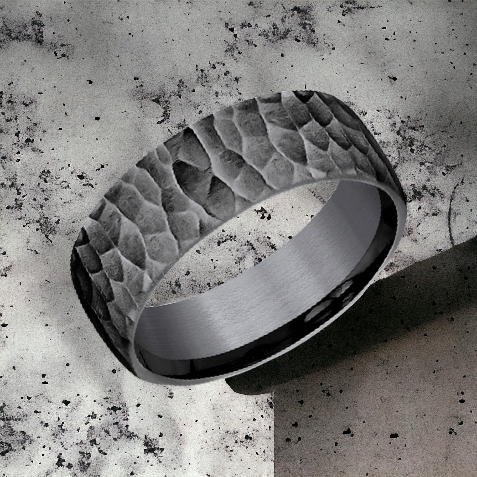 Men's Wedding Band | The Shredder | Tantalum Dark | Elysium